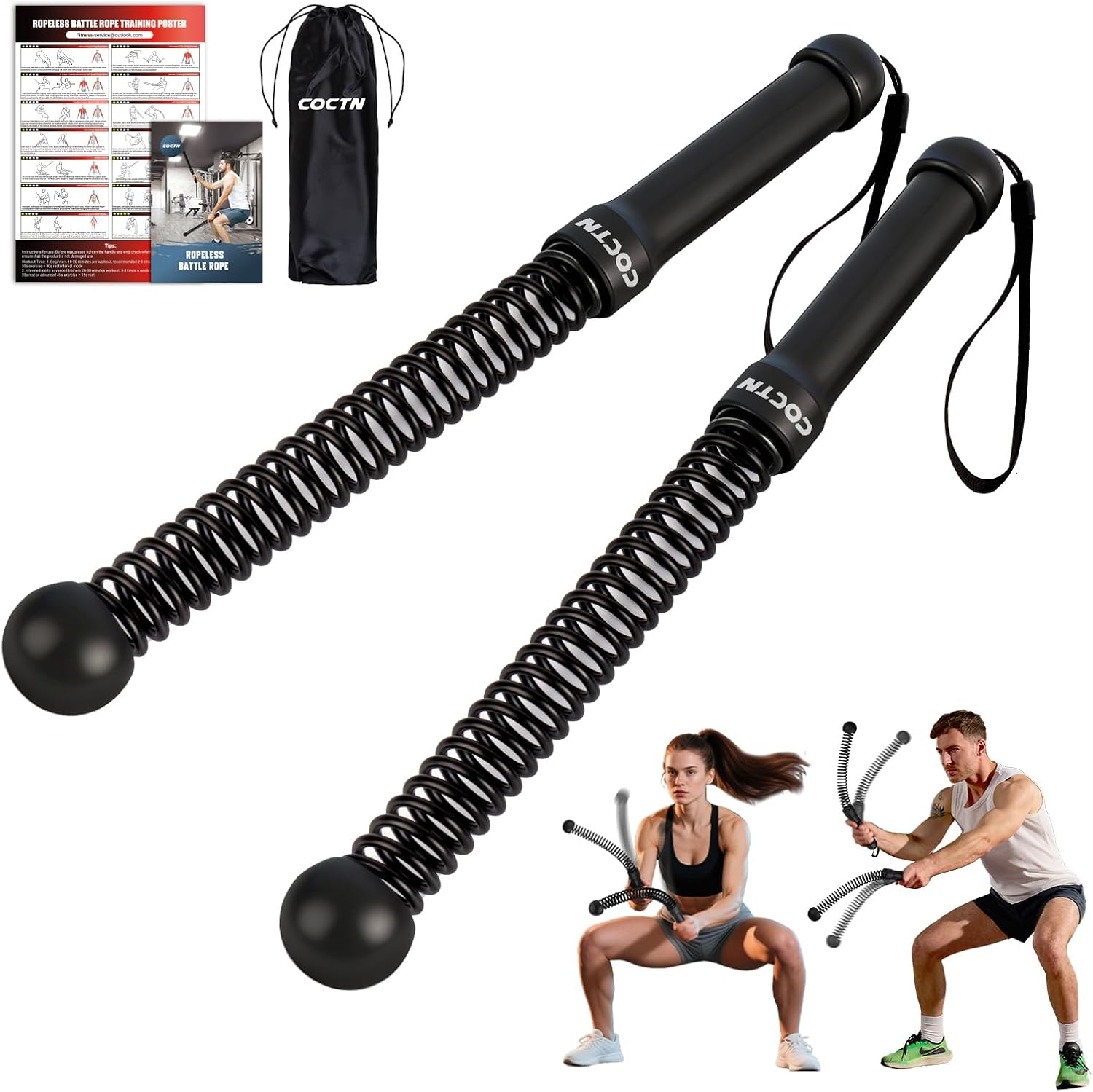 Cordless battle ropes