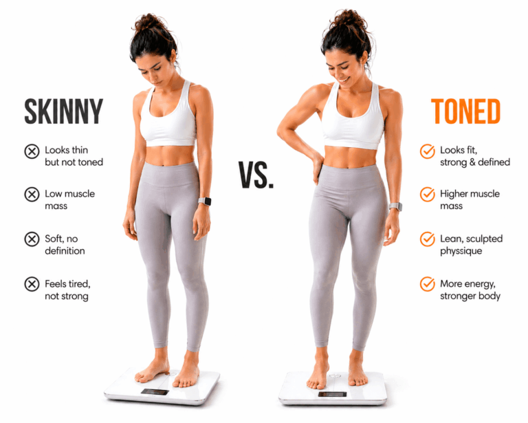 skinny vs toned