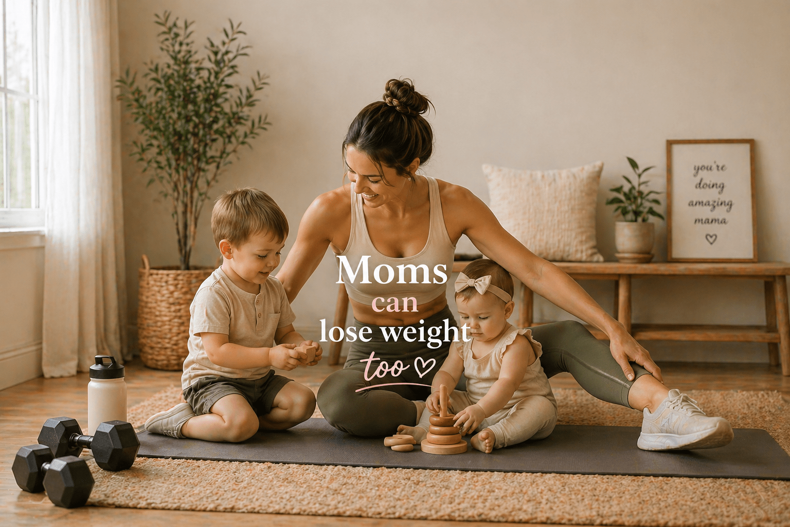 moms losing weight