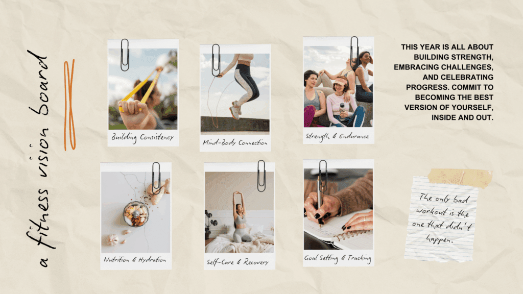 fitness vision board