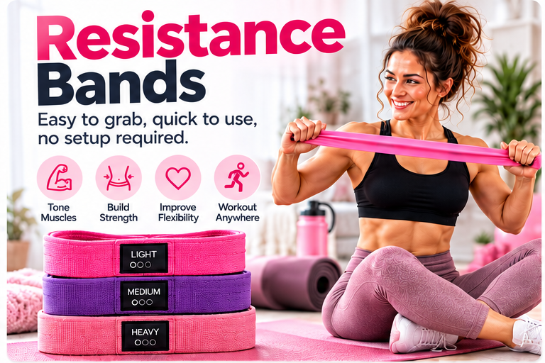 Resistance bands for busy moms home workouts