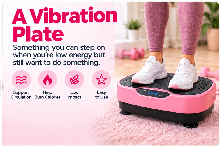 Vibration plate for home fitness